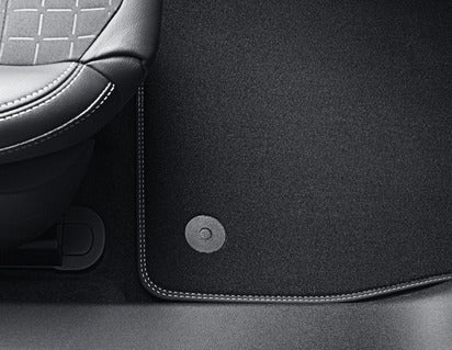 Genuine Premium Velours Floor Mats front, Vignale design, with Metal Grey stitching - 2193990
