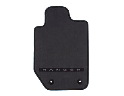 Genuine Velour Floor Mats front, black, driver side - 1744371