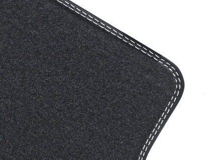 Genuine Velour Floor Mats rear, black with Metal Grey stitching - 2814709