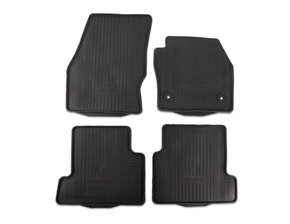 Genuine Rubber Floor Mats front and rear, black - 1806312