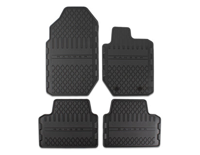 Genuine Rubber Floor Mats front and rear, black - 1809466