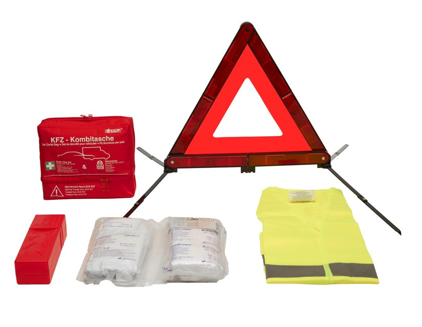 Genuine Kalff* Premium Safety Pack in red nylon bag, Nano "Trio"