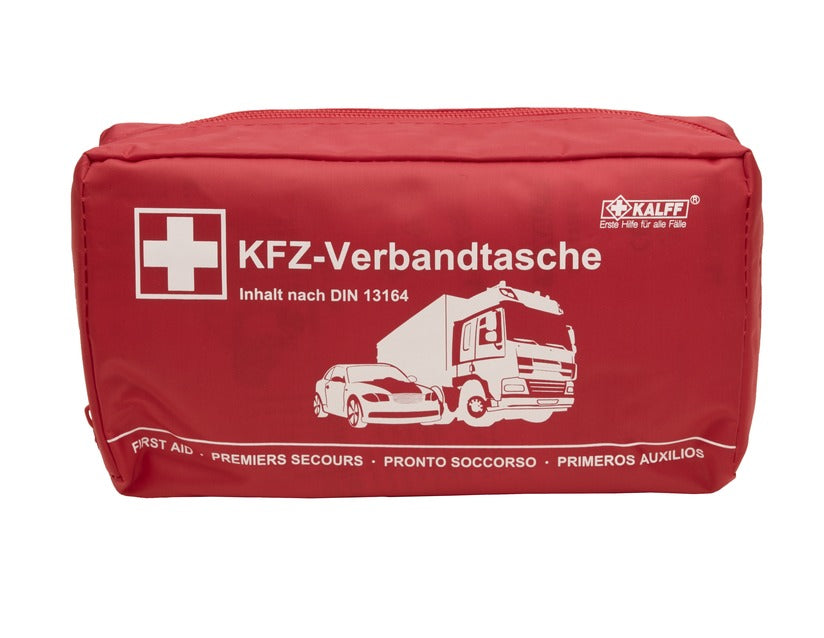 Genuine Kalff* First Aid Kit in red nylon bag, Nano