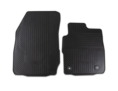 Genuine Rubber Floor Mats front, black - 1946805