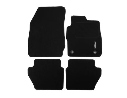 Genuine Ford Fiesta MK7 & MK75 2011-2017 Front & Rear Black Carpet Mats 1947554