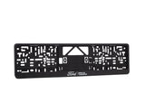 Genuine Ford Licence Plate Holder black, with Ford oval and white "Bring On Tomorrow" lettering