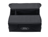 Genuine Foldable Organizer Box black fabric, with white Ford oval on both sides