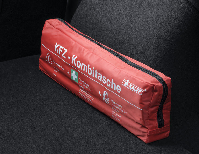 Genuine Kalff* Premium Safety Pack in red nylon bag, Standard "Trio"