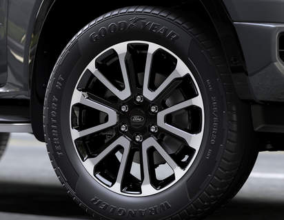 Genuine Alloy Wheel 20" 6 x 2-spoke design, Ebony Black - 2606470