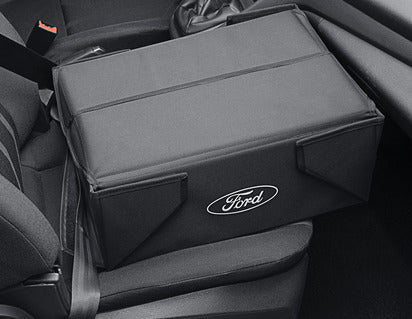 Genuine Foldable Organizer Box black fabric, with white Ford oval on both sides - 2470825