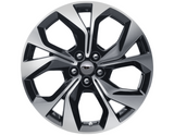 Genuine Alloy Wheel 19" 5 x 2-spoke design, Liquid Ebony