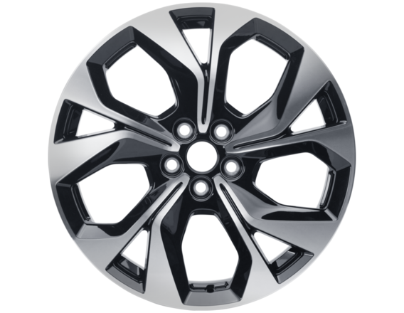 Genuine Alloy Wheel 19" 5 x 2-spoke design, Liquid Ebony