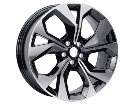 Genuine Alloy Wheel 19" 5 x 2-spoke design, Liquid Ebony