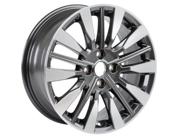 Genuine Alloy Wheel 17" 5 x 3-spoke design, Pearl Grey Machined - 2512463