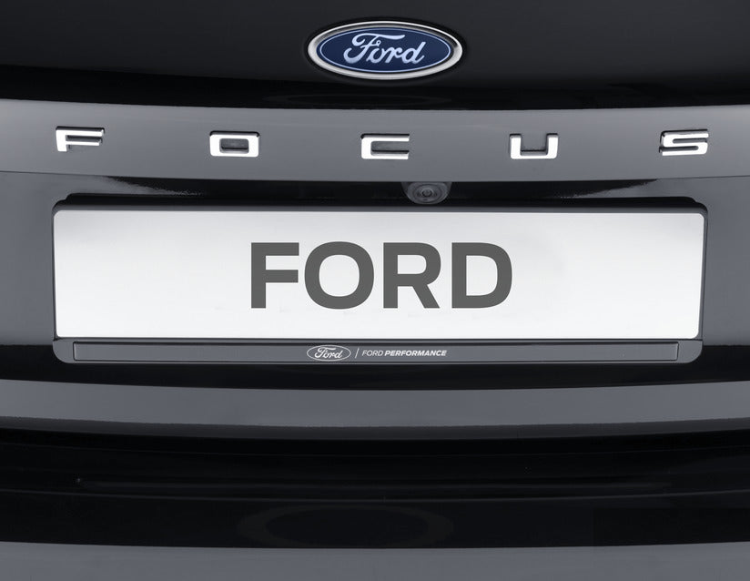 Genuine Ford Performance Licence Plate Holder black, with white 3D effect "Ford Performance" logo