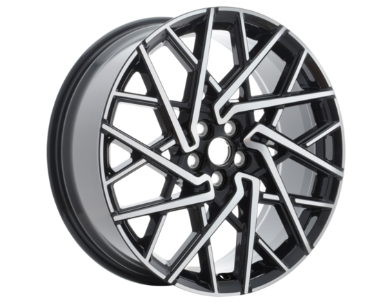 Genuine Alloy Wheel 20" 10 x 2-spoke design, Black Machined