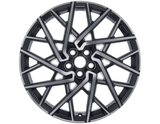 Genuine Alloy Wheel 20" 10 x 2-spoke design, Black Machined