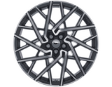 Genuine Alloy Wheel 20" 10 x 2-spoke design, Black Machined