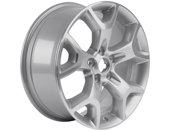 Genuine Alloy Wheel 17" 5-spoke Y design, silver machined - 2238256