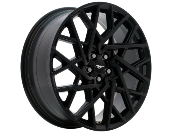 Genuine Alloy Wheel 20" 10-spoke X design, Ebony Black