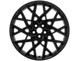 Genuine Alloy Wheel 20" 10-spoke X design, Ebony Black