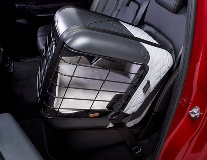 Genuine 4pets®* Caree Transport Box For cats and dogs to be securely fixed onto most passenger seats, Cool Grey - 2460886