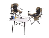 Genuine ARB* Camping Chair with carry bag, black and beige