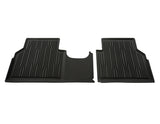 Genuine Rubber Floor Mats rear, black, tray style with raised edges - 2769911