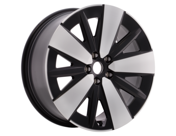 Genuine Alloy Wheel 19" front, 5-spoke design, Absolute Black and Bright Machined - 2703201
