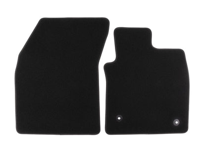 Genuine Premium Velours Floor Mats front, black - 2535672