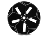 Genuine Alloy Wheel 21" rear, 5 spoke design, Asphalt Black and Bright Machined - 2707038