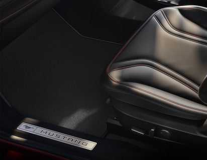 Genuine Premium Velours Floor Mats front, black - 2479027