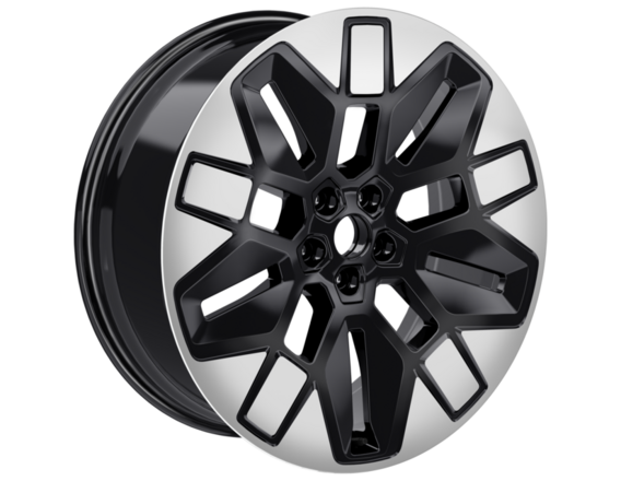Genuine Alloy Wheel 21" front, 5 x 2-spoke design, Asphalt Matt and Bright Machined - 2693602