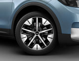 Genuine Alloy Wheel 19" front, 5-spoke design, Absolute Black and Bright Machined - 2689768
