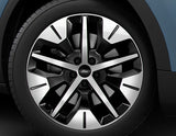 Genuine Alloy Wheel 19" rear, 5-spoke design, Absolute Black and Bright Machined - 2689770