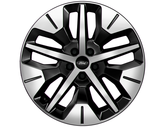 Genuine Alloy Wheel 19" front, 5-spoke design, Absolute Black and Bright Machined - 2689768