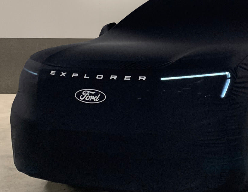 Genuine Premium Protective Cover black with white Ford oval and Explorer logo - 2792947