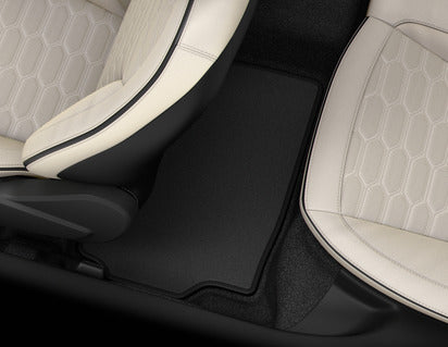 Genuine Velour Floor Mats,front and rear, black - 1881998