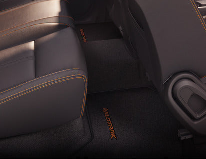 Genuine Velour Floor Mats rear, black - 1901711