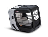 Genuine 4pets®* Caree Transport Box For cats and dogs to be securely fixed onto most passenger seats, Cool Grey - 2460886