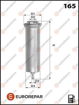 BMW 3 (E90/91/92/93) & 6 ((F06/12/13) Series Eurorepar Fuel Filter