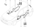 Genuine Renault Megane Mk2 LH Front Door Wiring Loom 8200772526 New