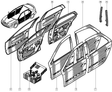 Genuine Renault Laguna Mk2 RH Rear Door 7751472441 New