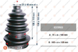 E272003 Eurorepar Drive Shaft CV Boot