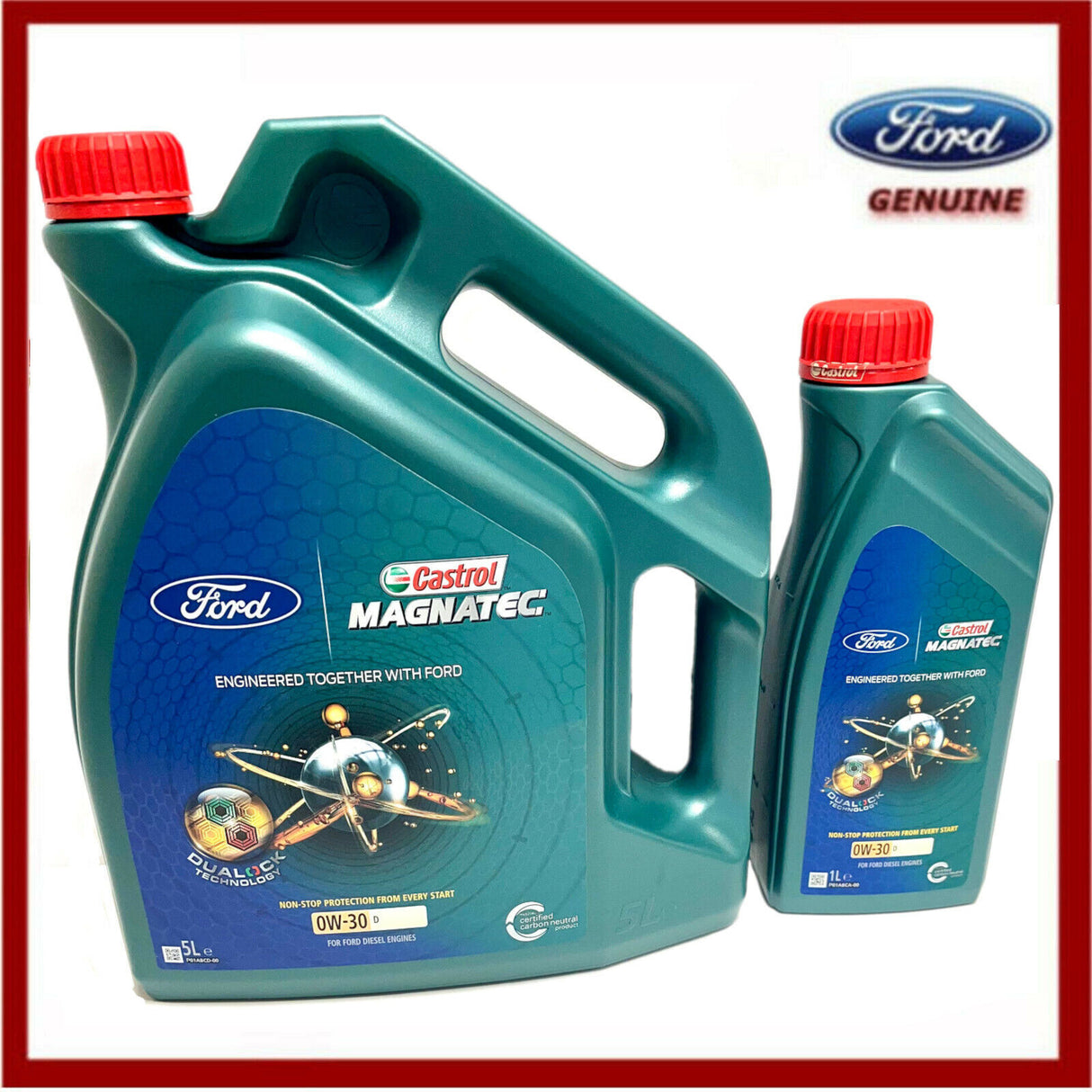 Genuine Ford Castrol 0W30 Oil 6 LITRES Magnatec Professional 1343831 New!