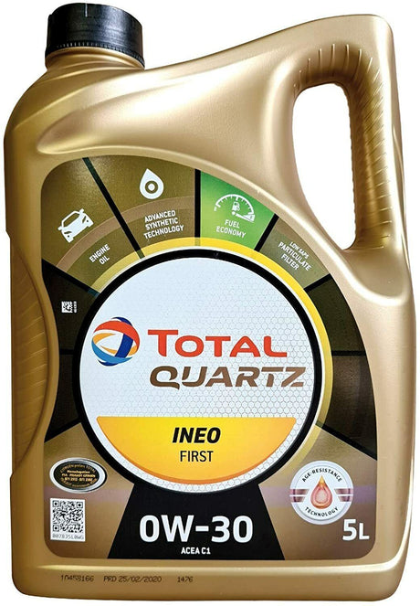 Total Quartz Ineo First 0W-30 Fully Synthetic Low SAPS Car Engine Oil 5 Litre