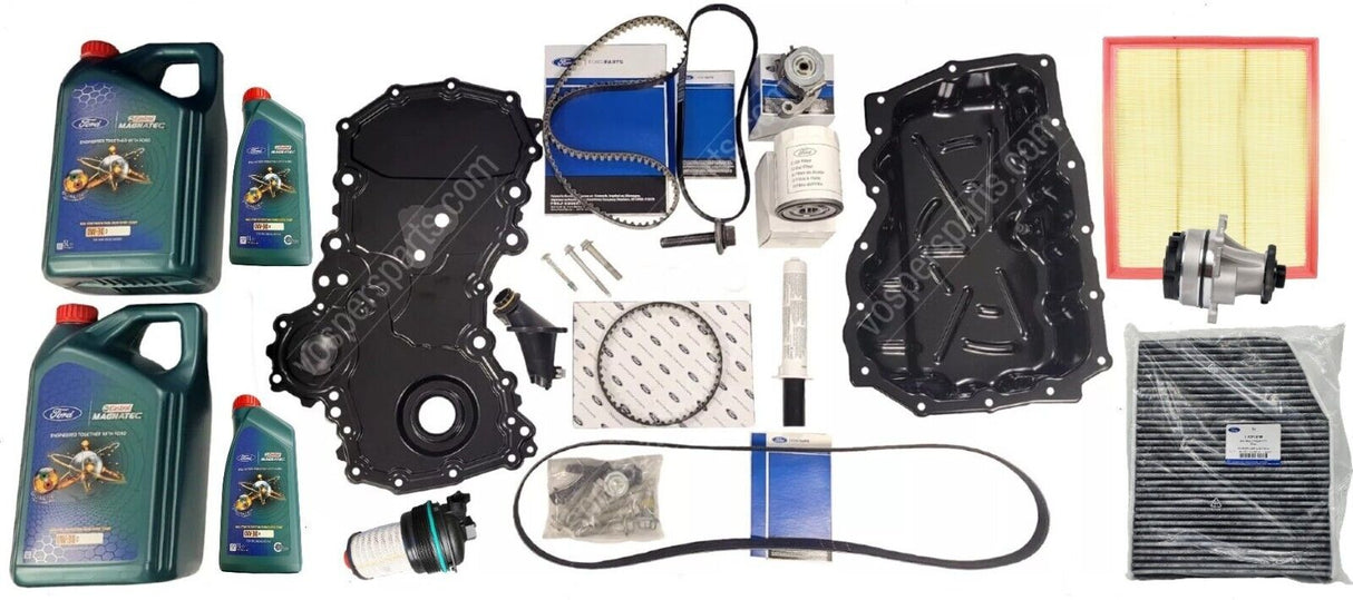 Genuine Ford Transit 2L RWD Full Wet Belt Kit, Service Kit inc Oil & Water Pump