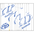 Genuine Renault Twingo Mk3 RH Front Reinforcement Pillar 762463727R
