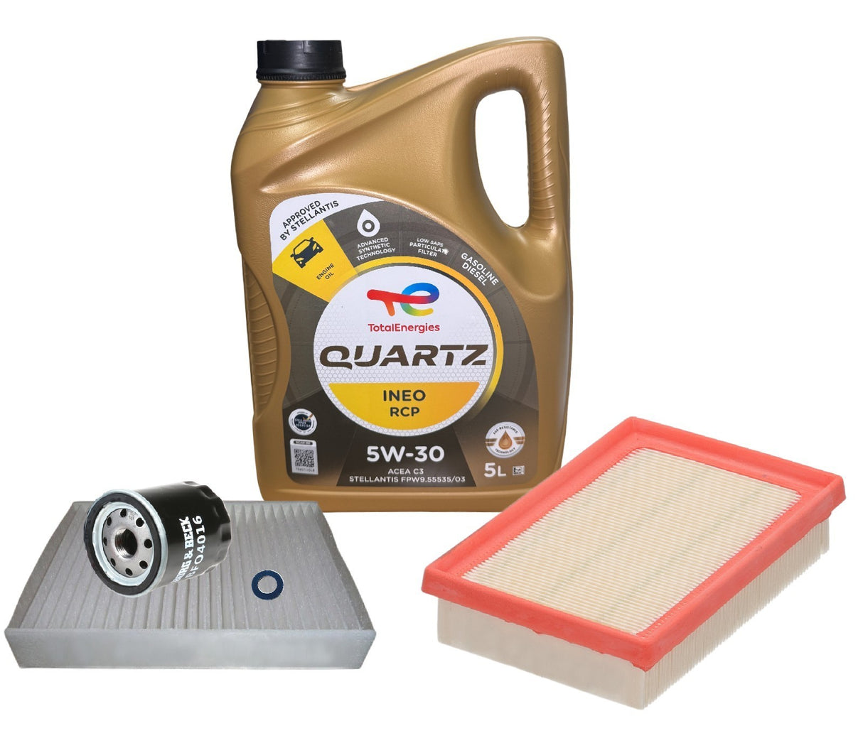 Fits: Peugeot 108 Service kit Inc Total Quartz Engine Oil 2014-2022