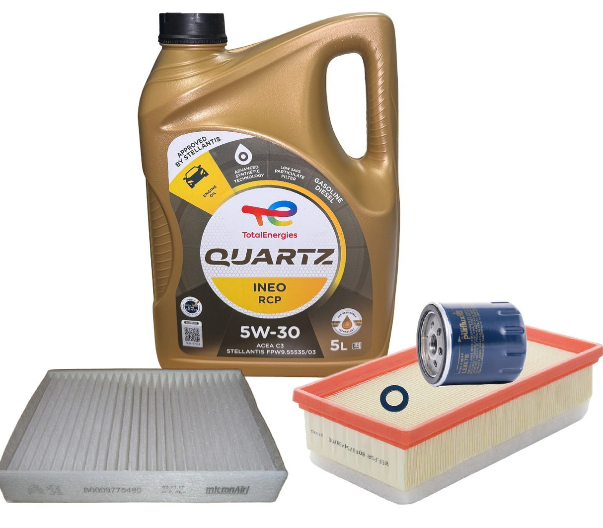 Fits: Peugeot 108 Service kit Inc Total Quartz Engine Oil 2014-2022